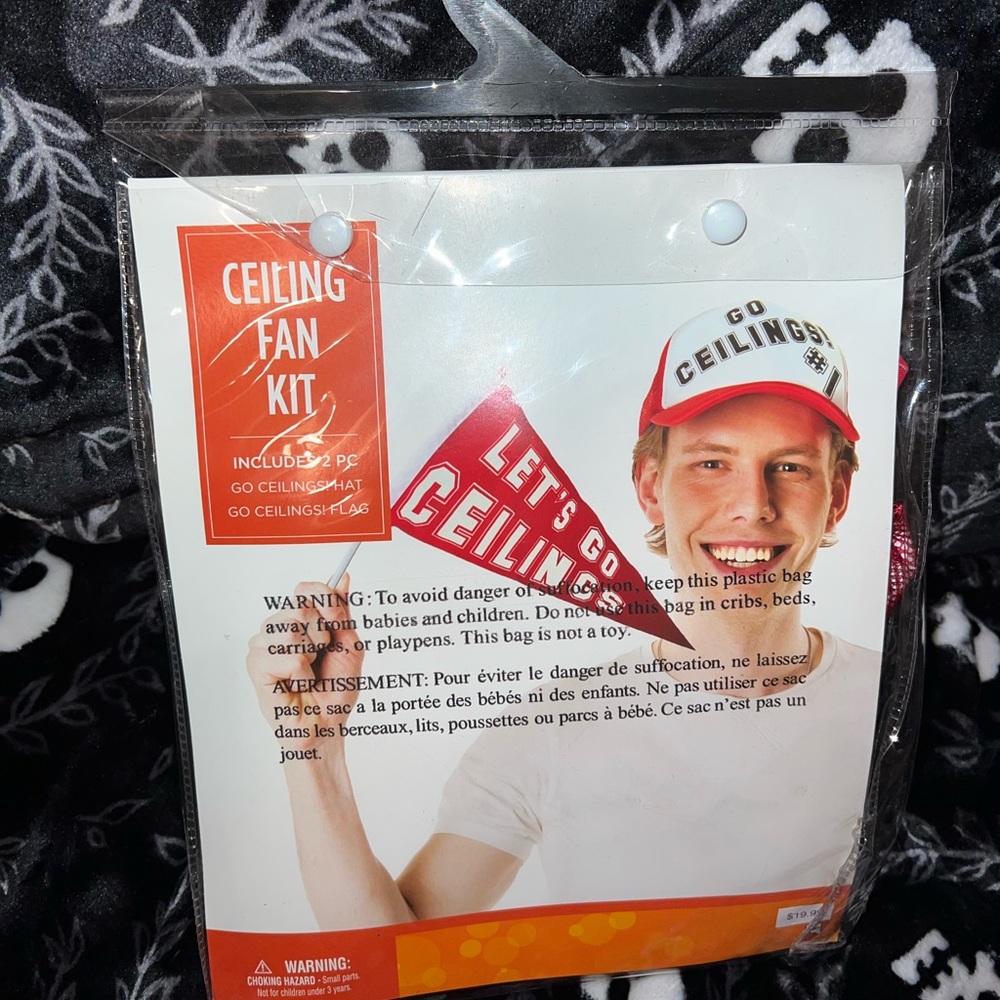 Ceiling fan costume kit.